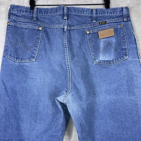 Vintage Wrangler Jeans Mens 40x32 Blue Denim 31MWZPW Relaxed Cowboy Cut Made USA - Picture 12 of 13
